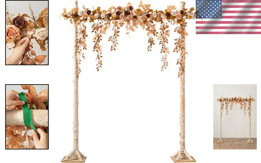 Versatile 6.5FT Floral Garland - Ideal Wedding Arch Decor & Photography Backdrop