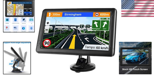 2025 Edition GPS Navigation with Lane Guidance for Cars, Trucks & RVs - 9 Inches
