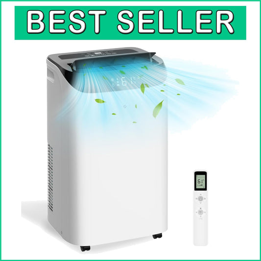 14,000 BTU Energy-Saving Portable Air Conditioner - 700 Sq.Ft Cooling Power