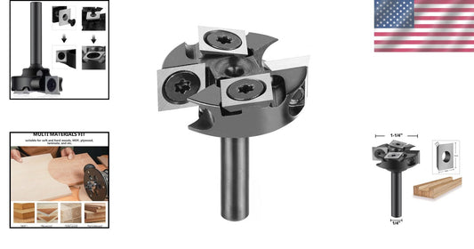 1/4" Shank 1-1/4" Spoilboard Surfacing Router Bit - Precision Woodworking Tool