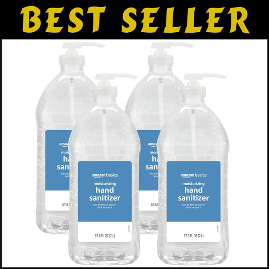 62% Ethyl Alcohol Hand Sanitizer - Original Scent, Pack of 4 with Moisturizers