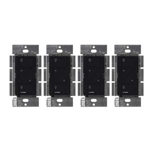 4-Pack Caseta Original Dimmer Switch: Smart Control for LED & Incandescent Bulbs