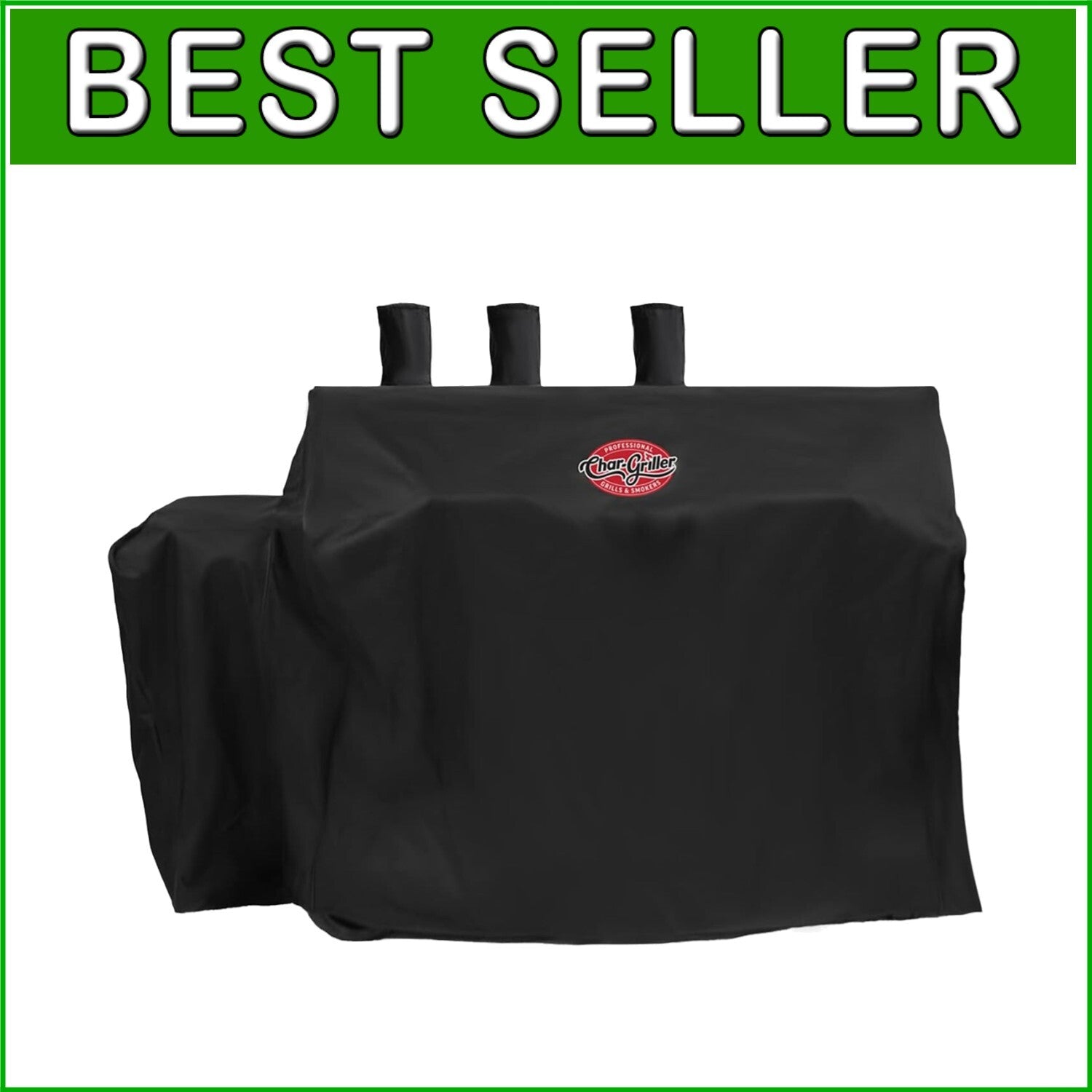 Expandable Black Outdoor Grill Cover – Weather-Resistant 3-Burner Design 29x65in