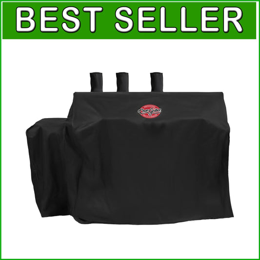 Expandable Black Outdoor Grill Cover – Weather-Resistant 3-Burner Design 29x65in