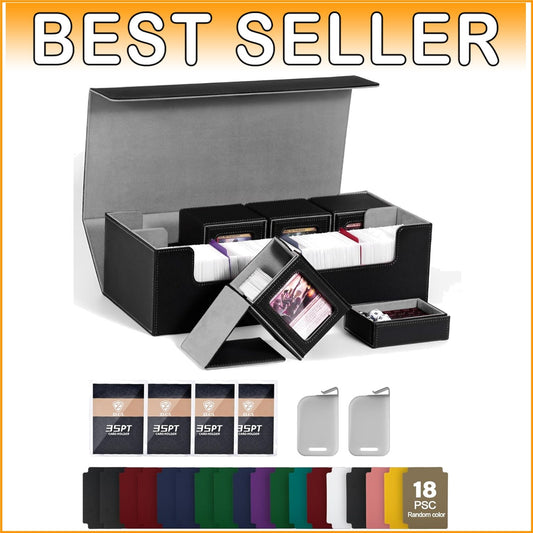 Waterproof Large Card Deck Case with Magnetic Closure & Mini Commander Boxes