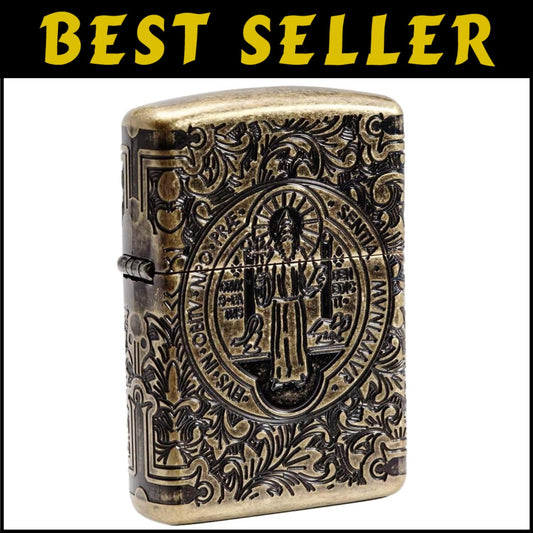 Lifetime Guarantee Brass Spiritual Windproof Lighter - Distinctive Click Sound