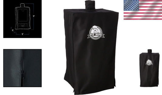 Custom-Fit Smoker Cover for 5-Series Pellet Grills - Secure Black Design