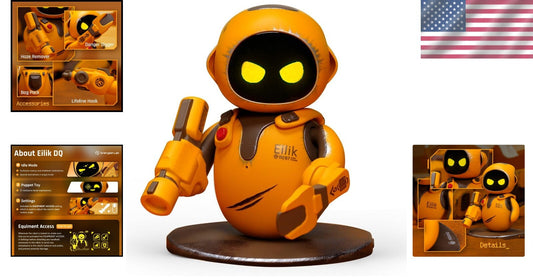 Touch-Interactive Eilik DQ Robot Pets - Gift for Kids with 4.3" Fun Features