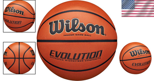 Elite Indoor Basketball - Evolution Series, Sizes 5, 6, 7 for Serious Players