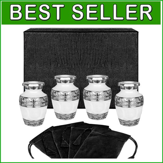 Brass Keepsake Urns with Silver Lining - Perfect for Honoring Your Loved Ones