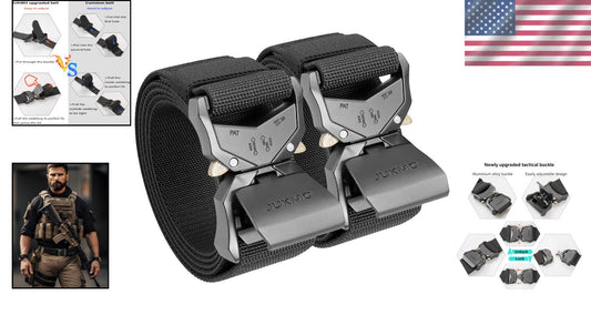 Durable 1.5" Nylon Tactical Belts with Quick Release Buckle - Perfect Gift Set