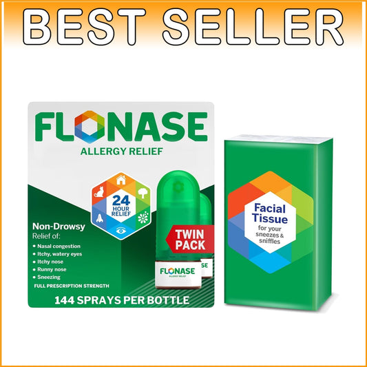 Fluticasone Propionate Allergy Relief Spray – 24-Hour Non-Drowsy Relief Duo