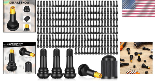 500 Ozone-Resistant Rubber Valve Stems – Perfect for Cars, Trucks & Bikes