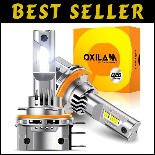 H15 LED Fog Light Bulbs - 6500K Cool White | 400% Brightness, Pack of 2