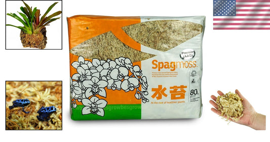 1 kg Tan New Zealand Sphagnum Moss - Superior Water Retention for Optimal Growth