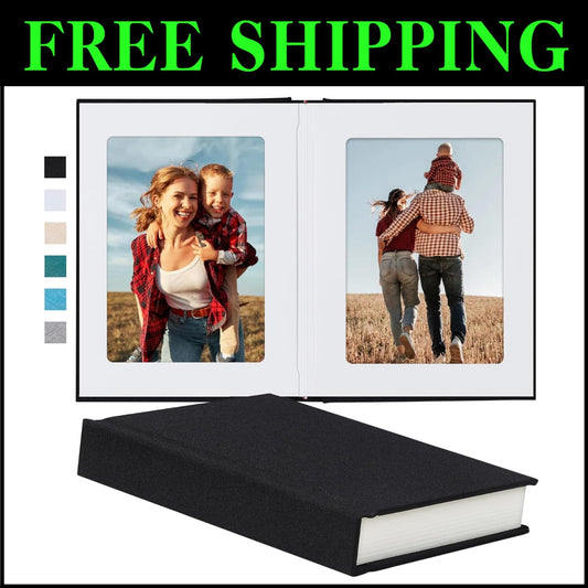 Versatile 5x7 Linen Photo Album - 30 Pocket, Ideal for Weddings & Baby Memories
