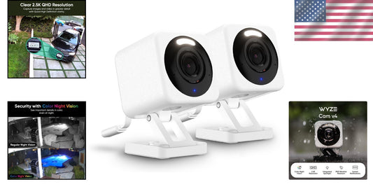 Advanced Indoor/Outdoor Security Camera with Two-Way Audio & Motion Spotlight