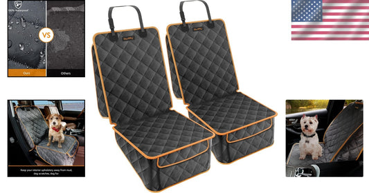 Lightweight Waterproof Dog Seat Cover with Side Flaps for Maximum Protection