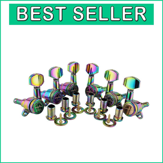 1:18 Gear Ratio Locking Tuners for Secure String Tuning - Chameleon Style