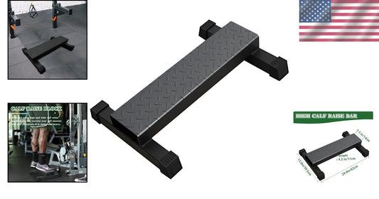 880 lbs Capacity Calf Raise Block with Anti-Slip Surface - Home Gym Essential