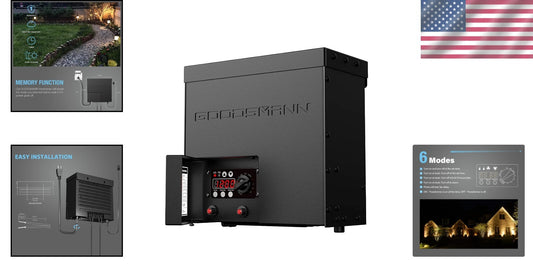 Versatile 600W Low Voltage Landscape Transformer with Easy Operation & Timer