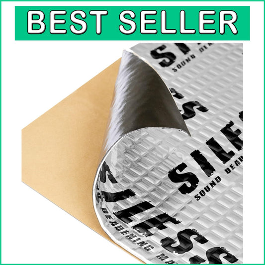 Easy Install 80 Mil Noise Insulation Mat - 36 Sqft Butyl Soundproofing Solution