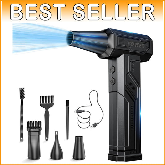 Eco-Friendly Electric Air Duster with Long-Lasting Battery & 12-Month Support