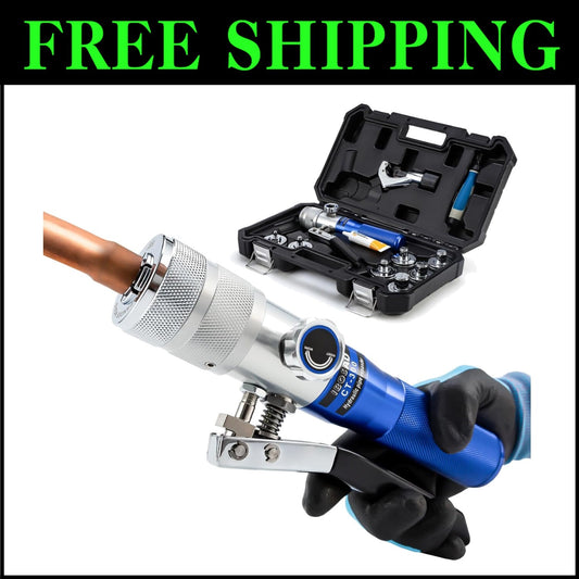 Lightweight Hydraulic Swaging Tool Kit for Copper and Aluminum Tubing - 6.78 lbs