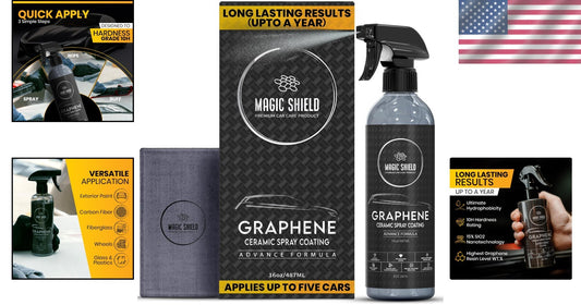 16oz Long-Lasting Graphene Spray for Waterless Wash & Ultimate Paint Protection