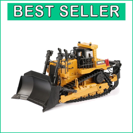 1/50 Scale Diecast Metal Bulldozer Toy with Adjustable Blade for Kids