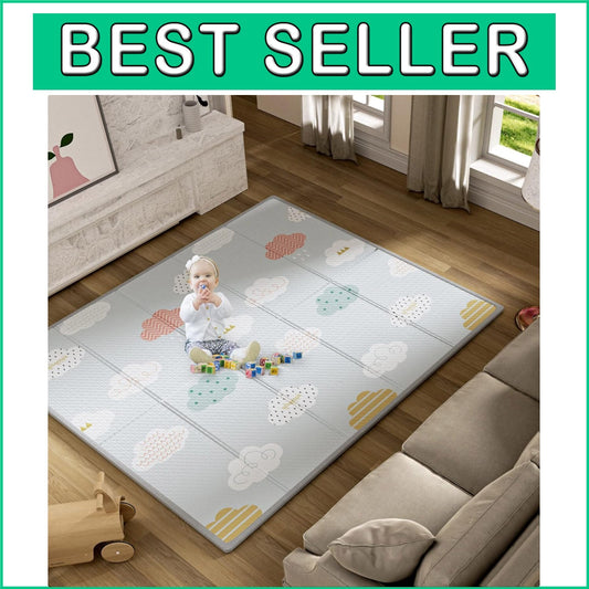 Cute Motif Waterproof Play Mat - Extra Large Foam Mat for Babies & Tummy Time