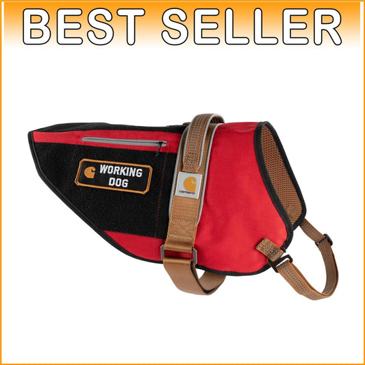 Small Service Dog Vest in High-Risk Red - Adjustable & Reflective Harness