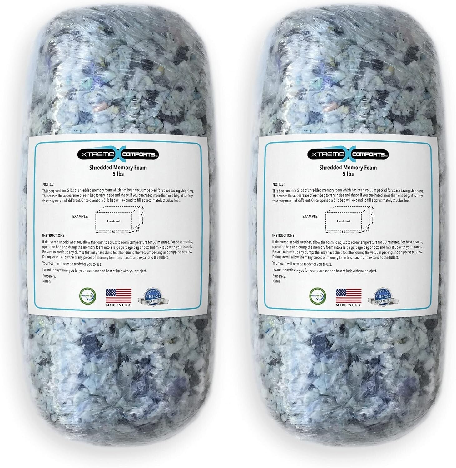 10 LBS Shredded Memory Foam Bean Bag Filler - Ultimate Comfort Solution