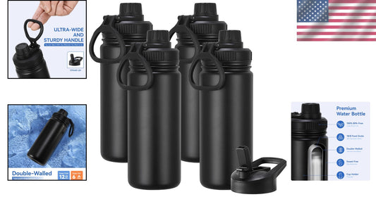 16oz Leakproof Kids Water Bottle - Insulated Stainless Steel for Active Kids