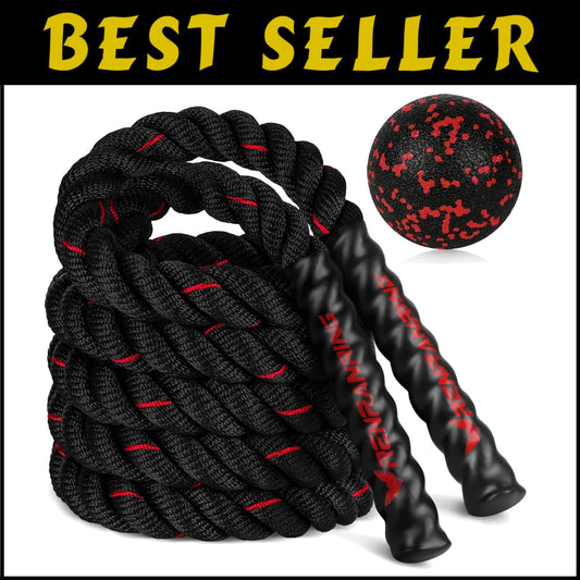 Unleash Your Potential: 3lb to 5lb Weighted Jump Rope for Full Body Conditioning