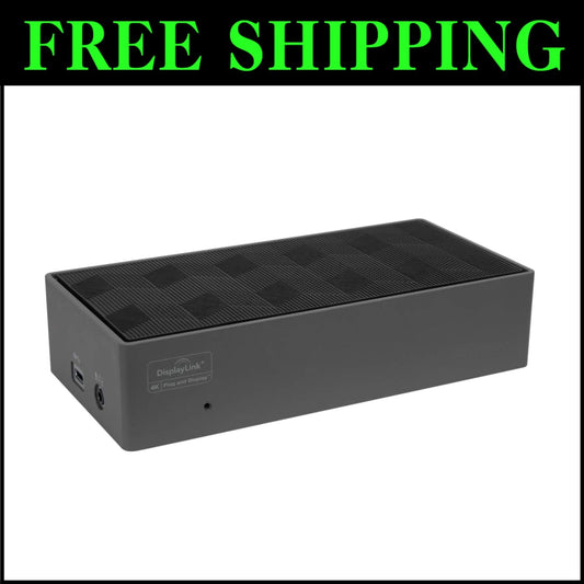 Universal USB-C DV4K Dock with 100W Power for Enhanced Workstation Connectivity