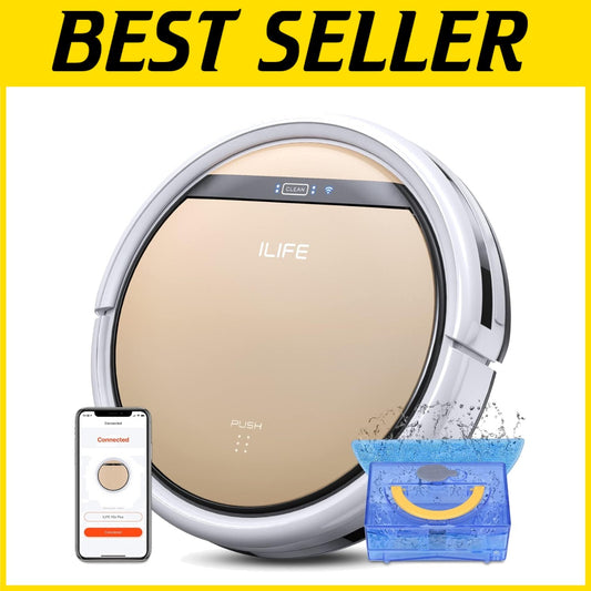 V5s Plus Robot Vacuum and Mop - Smart Control, Pet Hair & Hard Floor Cleaner