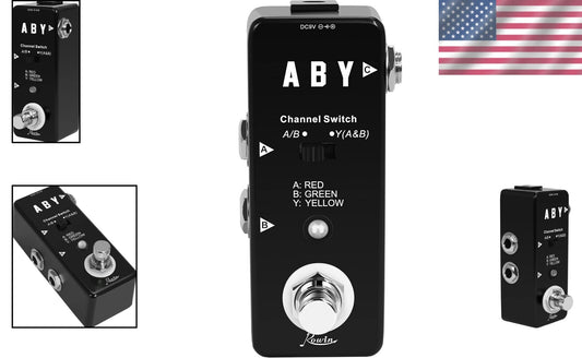 Vintage ABY Line Guitar Effect Pedal - Compact Signal Switch for Musicians