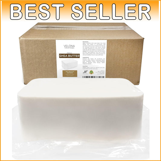25 LB Shea Butter Soap Base - SLS/SLES Free Melt and Pour for Custom Soap Making