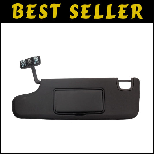 Durable Black Sun Visor for 2007-2018 Jeep Wrangler JK - Improved Bayonet Torque