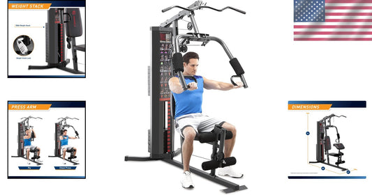 150-lb Multifunctional Home Gym Station for Comprehensive Total Body Workouts