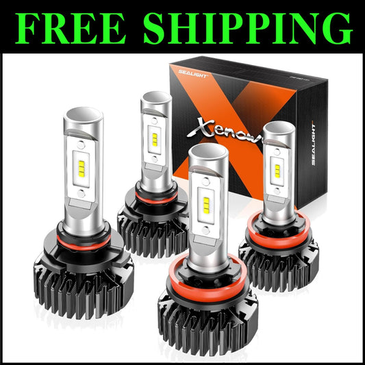 Safety-First 9005 H11 Fog Bulbs with Focus Beam Design - Enhance Night Driving