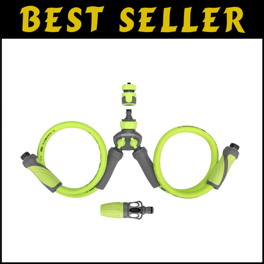 Convenient 6-Piece Outboard Motor Flush Kit with SwivelGrip Hoses - ZillaGreen