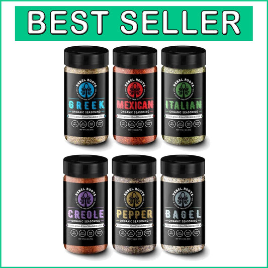 All-Natural Non-GMO Seasoning, Salt-Free 6-Pack – Perfect Meal Prep Companion