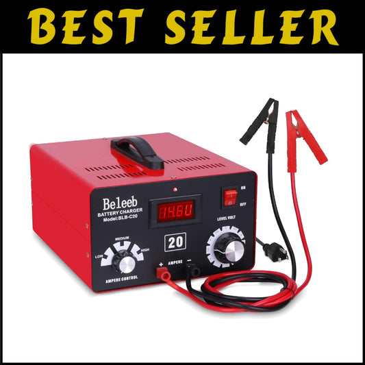 C20 Intelligent Battery Charger: Multi-Voltage 12V-48V with Overload Protection