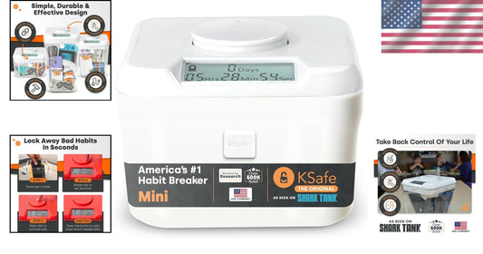 Portable Mini Time-Locking Container for Reinforcing Positive Habits - 3" High