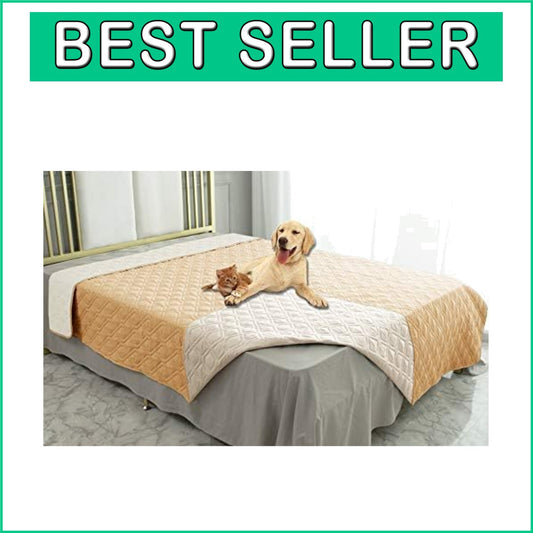 Elegant Waterproof Dog Blanket - Soft Reversible Cover for Bed & Sofa 120"x82"