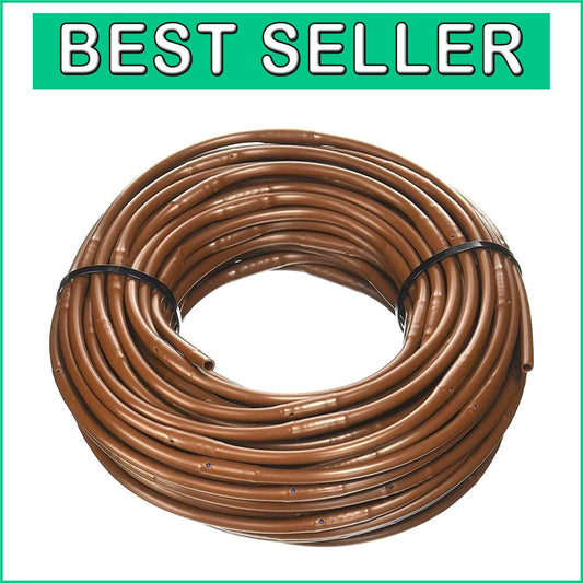 Durable 1/4-Inch Drip Irrigation Line - 500 Feet with Flow Regulated Emitters