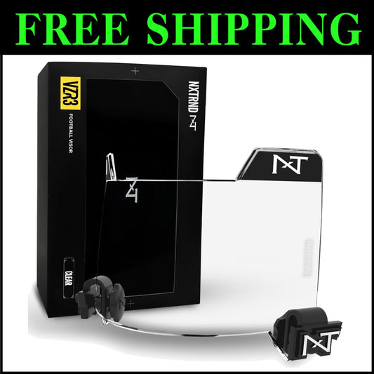 Lightweight Anti-Fog Football Visor for Adult & Youth Helmets - Tool-Free Setup