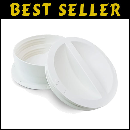 High-Durability Connector for 6" and 6.5" AC Exhaust Hoses - Modern Design